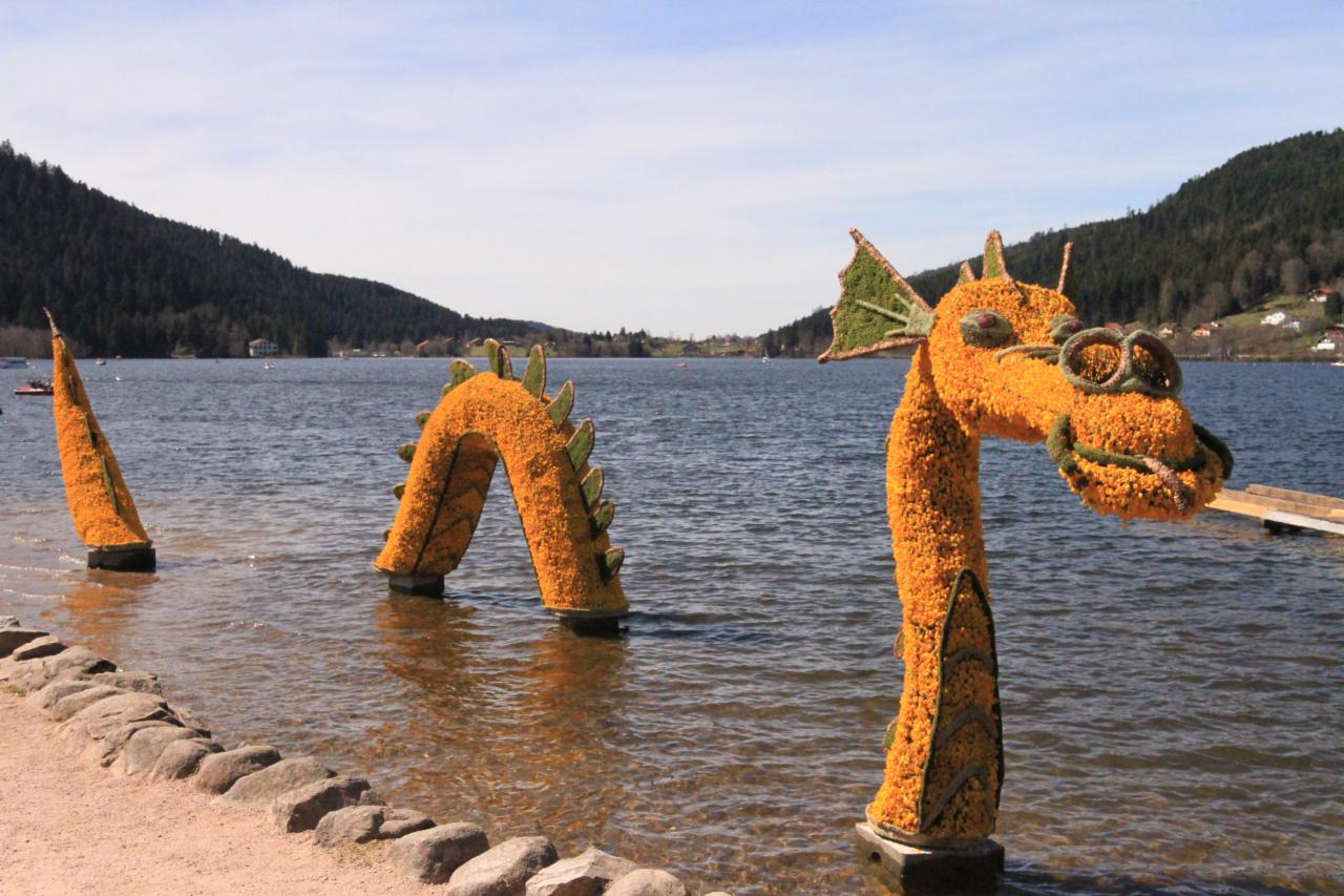 DECORATION ET CHAR  FÊTE DES JONQUILLES GERARDMER